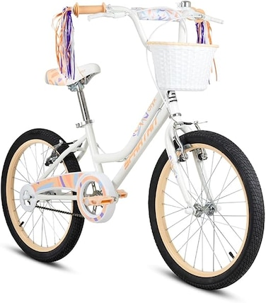 دراجة سبارتان أوريكس للأطفال، إطار فولاذي متين، عجلات تدريب قابلة للإزالة، مقعد ومقود قابلان للتعديل، فرامل أمامية وخلفية، دراجة مثالية كأول دراجة للأطفال