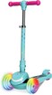 LIT Nova 3-Wheel Kick Scooter for Kids, Lean-to-Steer Design With LED Light-Up Wheels, Adjustable Handlebar, Foldable Frame for Easy StorAge, Safe &amp; Fun Ride for Ages 3+, LT‑7004