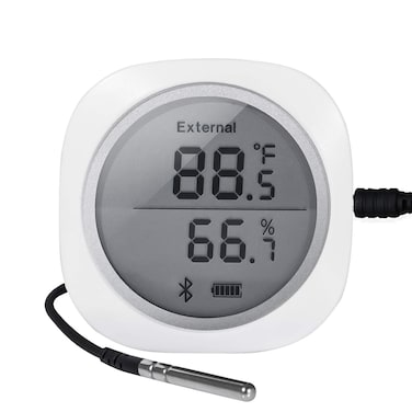 Inkbird Smart Sensor Data Logger Wireless Temp RH Monitor Device Android iPhone Temperature Humidity Recorder Thermometer Hygrometer IBS-TH1 Plus Cigar Humidor Basement Guitar Greenhouse
