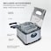 2000w Deep Fryer With 4l Capacity, Adjustable Temperature Control, Non-stick Coating, And Overheat Protection For Safe Frying