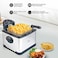 2000w Deep Fryer With 4l Capacity, Adjustable Temperature Control, Non-stick Coating, And Overheat Protection For Safe Frying