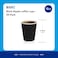 [Set of 50] [12 Oz] Black Disposable Coffee &amp; Tea Cups - Hot Beverage Corrugated Tripple Wall Disposable Paper Cups - Eco-Friendly