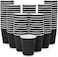 [Set of 50] [12 Oz] Black Disposable Coffee &amp; Tea Cups - Hot Beverage Corrugated Tripple Wall Disposable Paper Cups - Eco-Friendly