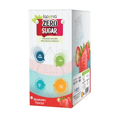Laperva Zero Sugar Drink, Strawberry, 15 Sachets