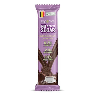 Laperva No Added Sugar Chocolate Bar, Dark Chocolate With Mocha, 1 Bar