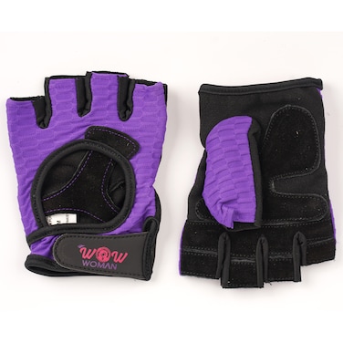Wow Woman Trainer Gloves, Purple, M