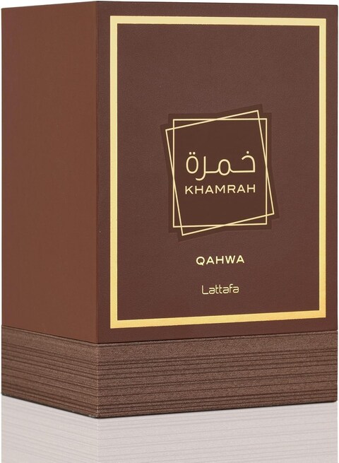 LattafaKhamrah Qahwa Eau De Parfum For Unisex, 3.4 Ounce/100ml