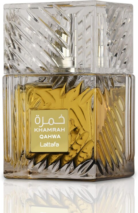LattafaKhamrah Qahwa Eau De Parfum For Unisex, 3.4 Ounce/100ml