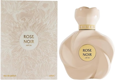Ahmed Al Maghribi Rose Noir EDP 75ml, Buttery Floral, Vanilla, Citrusy Rose, Freshness, Long Lasting, Ambergris, Cashmere Wood, Men Perfume, Women Perfume, Unisex Perfumes