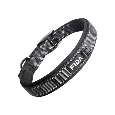 Fida Heavy Duty Dog Collar - Small, Black