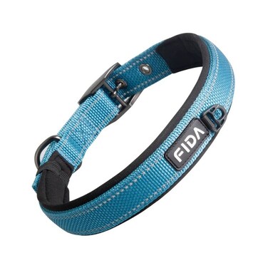 Fida Heavy Duty Dog Collar - Large, Blue