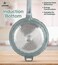 LIFE SMILE Frying Pan Big Size With Lid - Multi Layer Granite Coating Fry Pan   100% PFOA FREE   Heat-Resistant Handle Hanging Loop   Induction Base (Green, 32 CM (4 Liters))