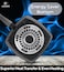 LIFE SMILE grill pan Non-stick Granite Coating with lid   Oven Safe   versatile grilling pan with drop opening, Skillet large surface,100% PFOA free (Black Bakelite Knob, 28 CM Detachable Handle)