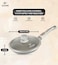 LIFE SMILE Detachable Handle Frying Pan With Lid - 5 Layer Granite Coating Fry Pan   Heat-Resistant Handle Hanging Loop   Microwave Safe (20 CM, Grey)