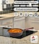 LIFE SMILE Deep Frying Pan With Lid - Multi Layer Granite Coating Non Stick Saute Pan   Stay Cool Handle With Hanging Loop   Oven Safe (Red, 28 CM(4.2 Liter,Induction))