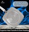 LIFE SMILE grill pan Non-stick Granite Coating with lid   Oven Safe   versatile grilling pan with drop opening, Skillet large surface,100% PFOA free (Dark Grey, 24 CM Fixed Handle)
