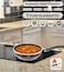 LIFE SMILE Deep Frying Pan With Lid - Multi Layer Granite Coating Non Stick Saute Pan   Stay Cool Handle With Hanging Loop   Oven Safe (Black, 28 CM(3.6 Liters))