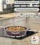 LIFE SMILE Shallow Pot with Lid   Multi Layer Non Stick Granite Coating 100% PFOA FREE   Oven Safe Frying Pan   Easy To Clean   Scratch Resistant (32 CM (5.8 Liters), Red)