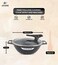 Wok Pan with Lid and 2 Handle Granite Coating   The Perfect Way to Cook Delicious Dishes
