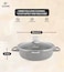 LIFE SMILE Shallow Cooking Pot Stone Design Multi Layer Granite Coating