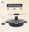 LIFE SMILE Shallow Cooking Pot Stone Design Multi Layer Granite Coating