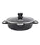 LIFE SMILE Shallow Cooking Pot Stone Design Multi Layer Granite Coating