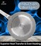 LIFE SMILE Frying Pan Big Size With Lid - Multi Layer Granite Coating Fry Pan   100% PFOA FREE   Heat-Resistant Handle Hanging Loop   Induction Base (Davy Grey, 28 CM (2.9 Liters))