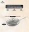 LIFE SMILE Frying Pan Big Size With Lid - Multi Layer Granite Coating Fry Pan   100% PFOA FREE   Heat-Resistant Handle Hanging Loop   Induction Base (Davy Grey, 28 CM (2.9 Liters))