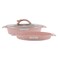 LIFE SMILE - Double Fish Frying Pan with Lid and Non-Stick Granite Coating