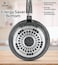 LIFE SMILE Frying Pan Set - Multi Layer Granite Coating Fry Pan   Include 20 CM, 24 CM, 28 CM Non Stick Pan   Heat-Resistant Handle Hanging Loop (Black)