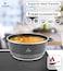 LIFE SMILE Cooking Pot   aluminum Soup Pot With Glass Lid   100% PFOA Free, Fixed Handle   Multi Layer Non-Stick Granite Coating   oven safe &amp; Dishwasher Safe (28CM (6.7 Liters), Black)