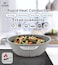 LIFE SMILE Wok Pan with Glass Lid - Induction Bottom Safe Frying Pan Double Handle with Durable Non-Stick Granite Coating - Oven Safe Fry Pan With Wooden Turner (28 CM (4.4 Liters), Gray)