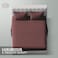 Klub Linen 3PC Striped Fitted Sheet Set, Ultra Soft Microfiber Bedding Set - 1 Fitted Sheet King (180x200cm) with Deep Pocket and 2 Pillowcases (50 x 75 cm), Chocolate