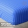 Klub Linen 3PC Striped Fitted Sheet Set, Ultra Soft Microfiber Bedding Set - 1 Fitted Sheet King (180x200cm) with Deep Pocket and 2 Pillowcases (50 x 75 cm), Royal Blue