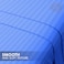 Klub Linen 3PC Striped Fitted Sheet Set, Ultra Soft Microfiber Bedding Set - 1 Fitted Sheet King (180x200cm) with Deep Pocket and 2 Pillowcases (50 x 75 cm), Royal Blue