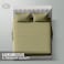 Klub Linen 3PC Striped Fitted Sheet Set, Ultra Soft Microfiber Bedding Set - 1 Fitted Sheet Queen (150x200cm) with Deep Pocket and 2 Pillowcases (50 x 75 cm), Olive