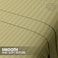 Klub Linen 3PC Striped Fitted Sheet Set, Ultra Soft Microfiber Bedding Set - 1 Fitted Sheet Queen (150x200cm) with Deep Pocket and 2 Pillowcases (50 x 75 cm), Olive
