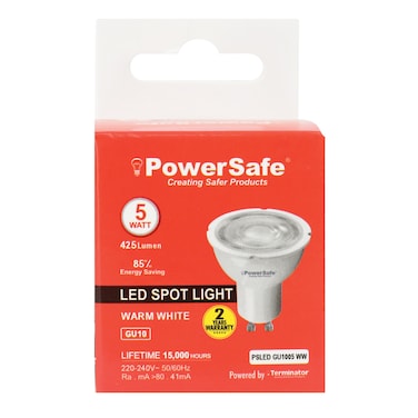 PowerSafe LED Spotlight GU10 5W Warm White