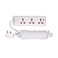 Terminator 3 Way Universal Power Extension Socket With Master Switch, Indicator and 3M Cable