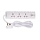 Terminator 3 Way Universal Power Extension Socket With 2USB 2.4A, Master Switch, Indicator and 2M Cable