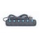 Terminator 6 Way Universal Power Extension Socket 3X1.25MM2 Black Body &amp; Blue Switch 3M Cable 13A Plug