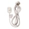 1 Way UK Power Extension Socket 1.25mm&sup2; Cable 2M &amp; 13A Fused Plug
