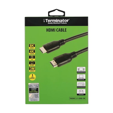Terminator&nbsp;HDMI 2.1 Version Cable 3M 8K Support