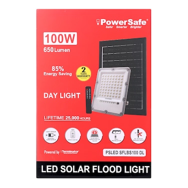 PowerSafe LED Solar Floodlight 100W Day Light Bubble Series