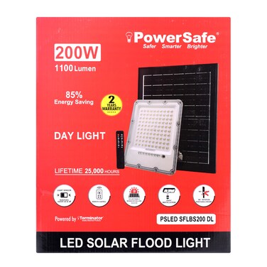 PowerSafe LED Solar Floodlight 200W Day Light Bubble Series