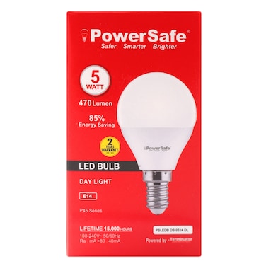 Power Safe LED Bulb 5W Day Light E14 Designer Series