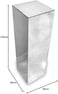 LAMSIT IBDAA Acrylic Pedestals &ndash; Plastic Stands &ndash; Acrylic Plinths &ndash; Acrylic Risers &ndash; Side Tables ((30 x 30 x 80) cm, Silver Mirror)