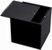 LAMSIT IBDAA - Acrylic Tissue Box   Holder Case Storage Case   Mirror Box   Napkin Holder Organizer (Square (14x14x14 cm), Black)