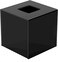 LAMSIT IBDAA - Acrylic Tissue Box   Holder Case Storage Case   Mirror Box   Napkin Holder Organizer (Square (14x14x14 cm), Black)
