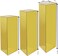 LAMSIT IBDAA Acrylic Pedestals &ndash; Plastic Stands &ndash; Acrylic Plinths &ndash; Acrylic Risers &ndash; Side Tables (Set of 3, Golden Mirror)